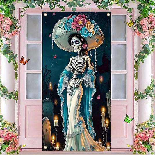 Halloween Spooky Door Covers Day Of The Dead SC027