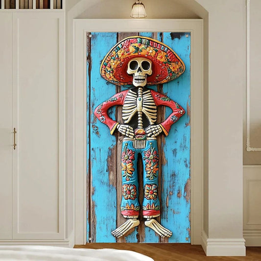 Halloween Spooky Door Covers Day Of The Dead SC028