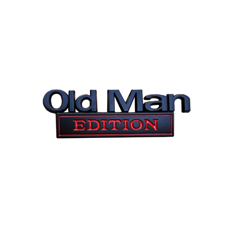 Old Man Edition - Emblem Sticker Badge, Funny Decals for Car, Truck, SUV, Motorcycle - TE001