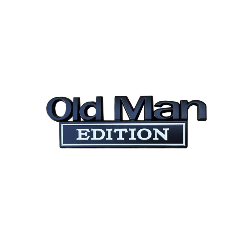 Old Man Edition - Emblem Sticker Badge, Funny Decals for Car, Truck, SUV, Motorcycle - TE001