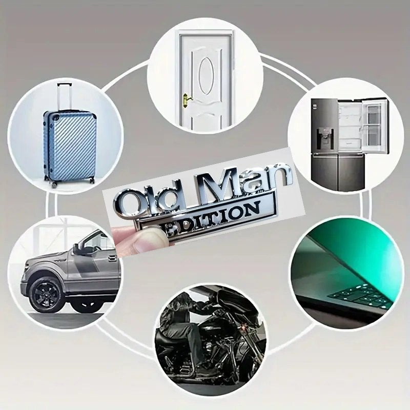 Old Man Edition - Emblem Sticker Badge, Funny Decals for Car, Truck, SUV, Motorcycle - TE001