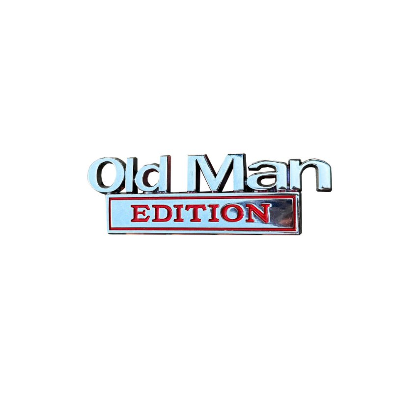 Old Man Edition - Emblem Sticker Badge, Funny Decals for Car, Truck, SUV, Motorcycle - TE001