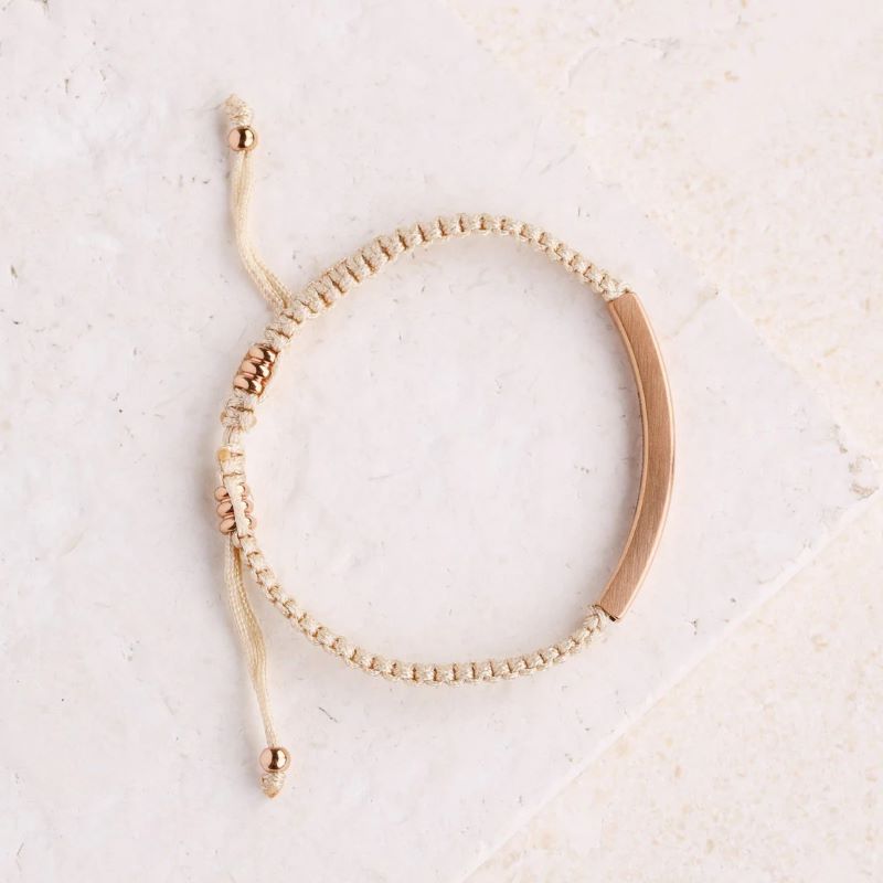 Beautiful Girl You Were Made To Do Great Things - Rope Bracelet