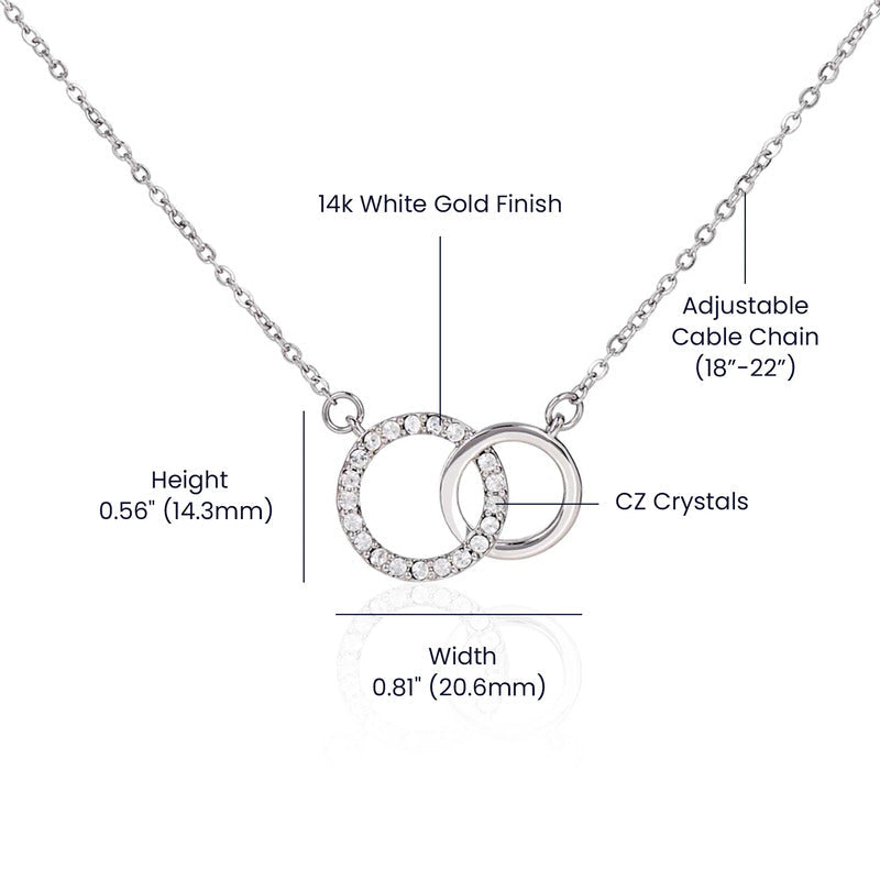 To My Beautiful Daughter - I Will Always Be There Linked Necklace