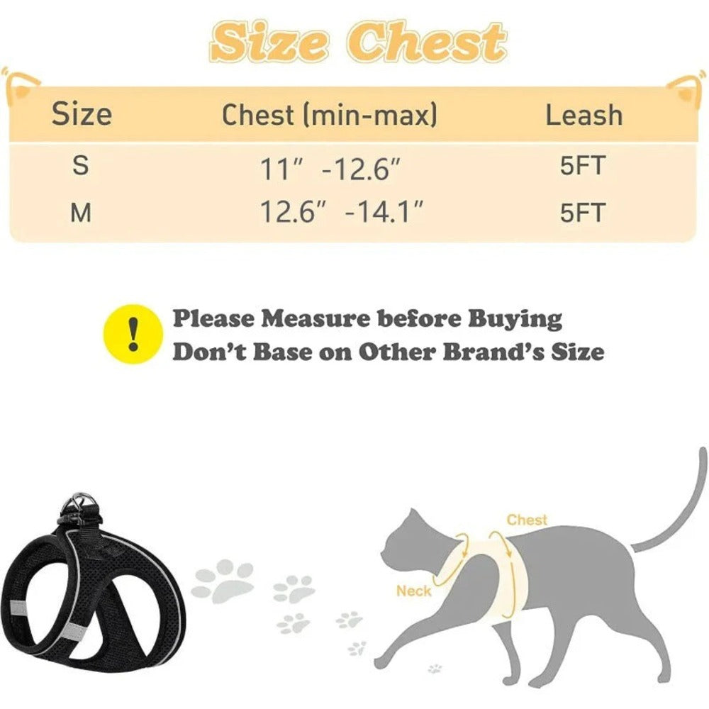 Escape-Proof Soft Mesh Harness