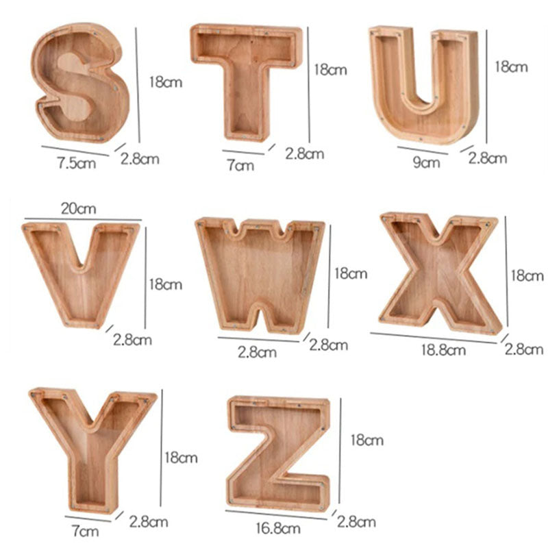 Personalized Wooden Letter Storage Jarđ„Buy 2 Free Shippingđ„