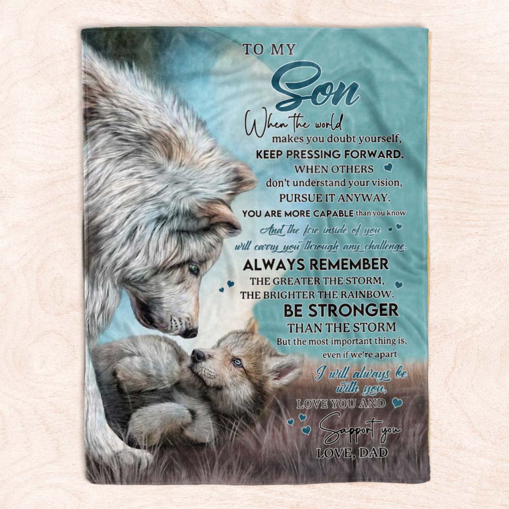 To My Son - From Dad - A246 - Premium Blanket