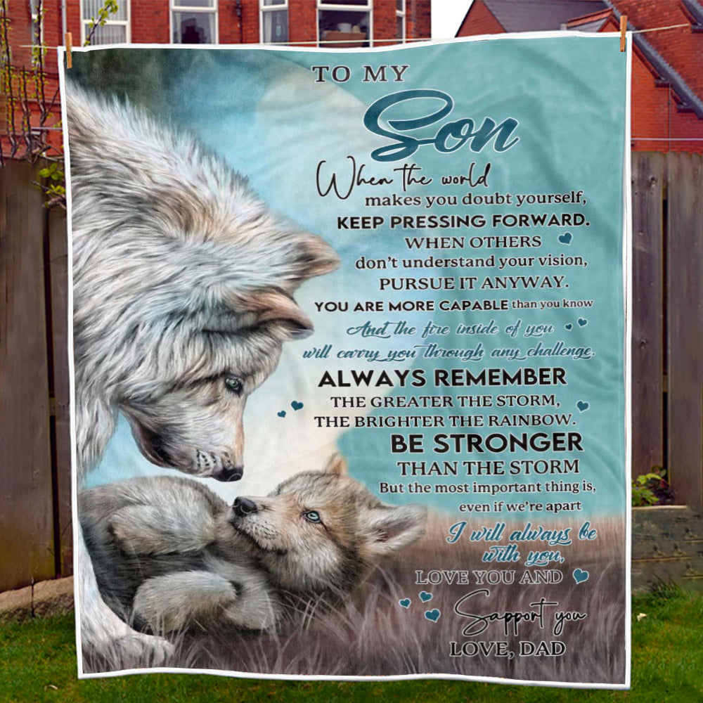 To My Son - From Dad - A246 - Premium Blanket