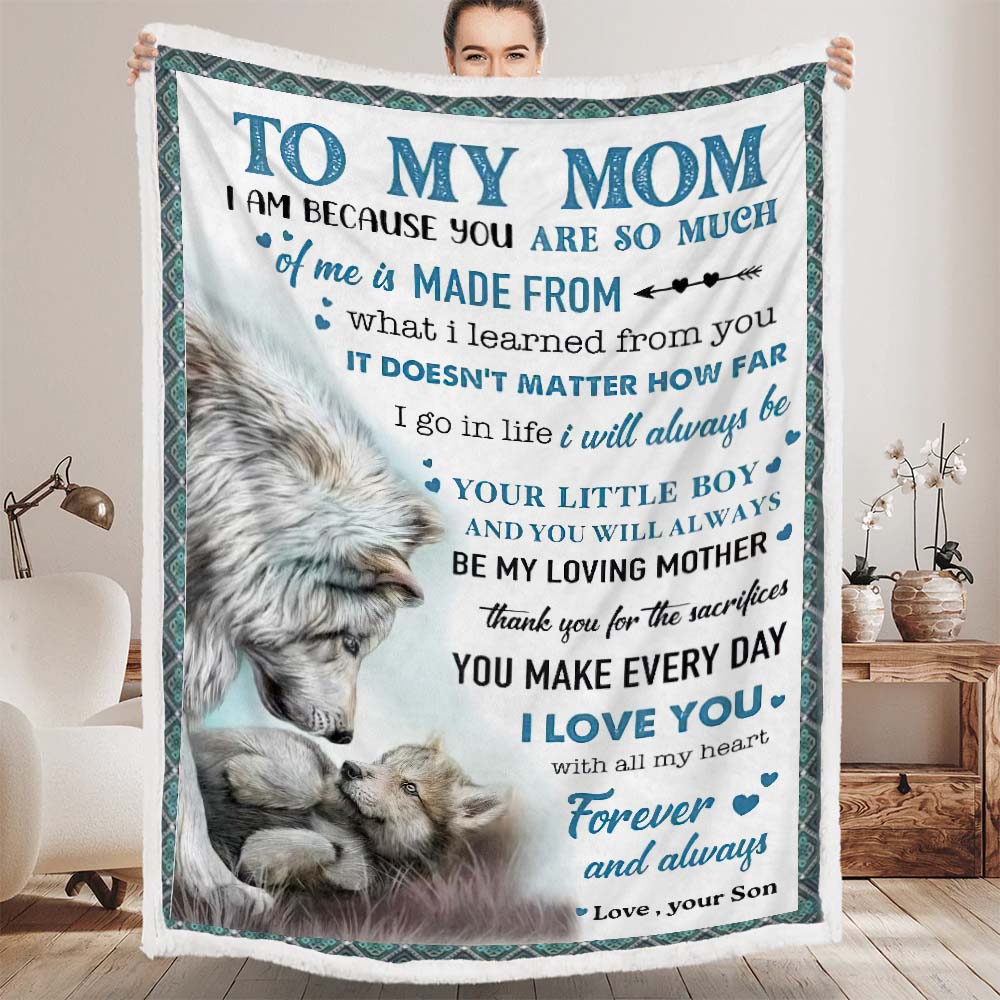 To My Mom - From Son - A372 - Premium Blanket