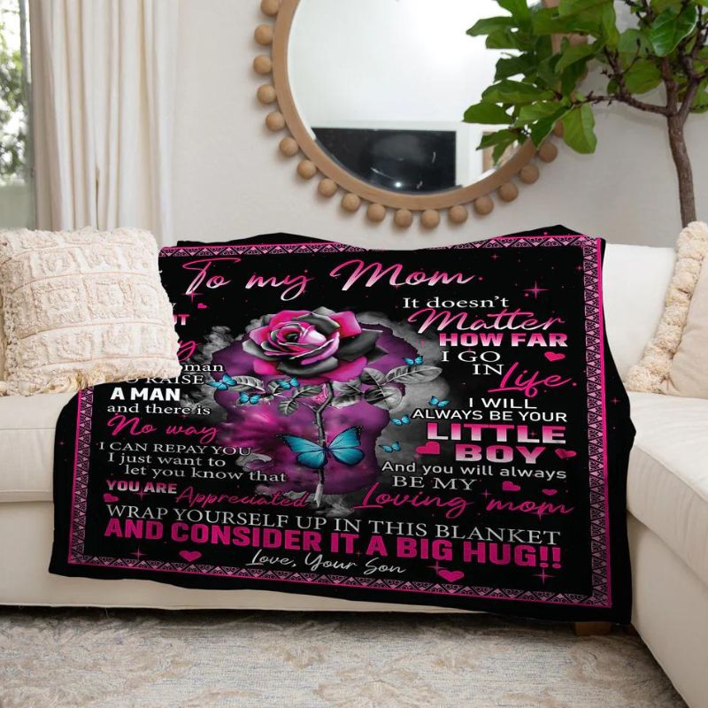 To My Mom - From Son - A723 - Premium Blanket