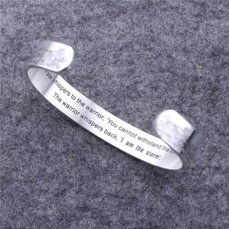 "Whisper I Am the Storm" Bracelet