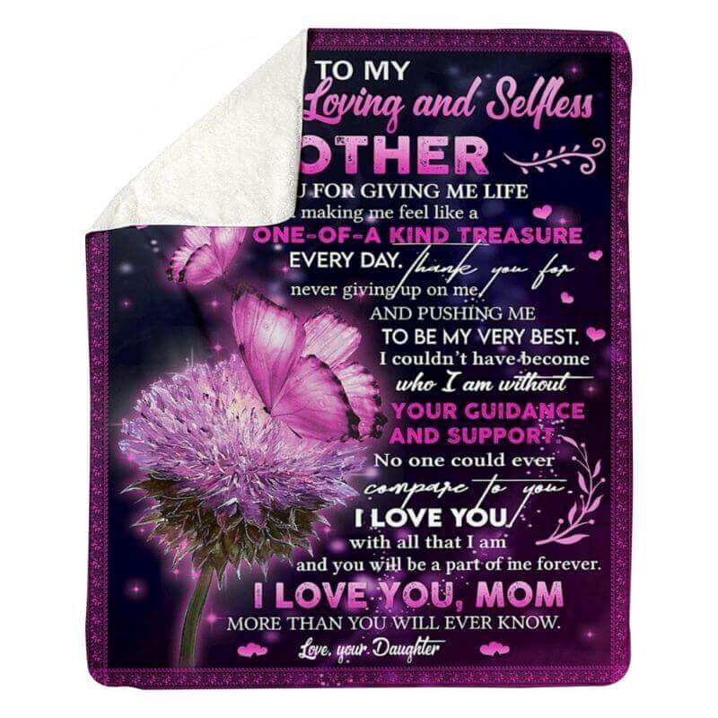 To My Mom - From Daughter - A368 - Premium Blanket