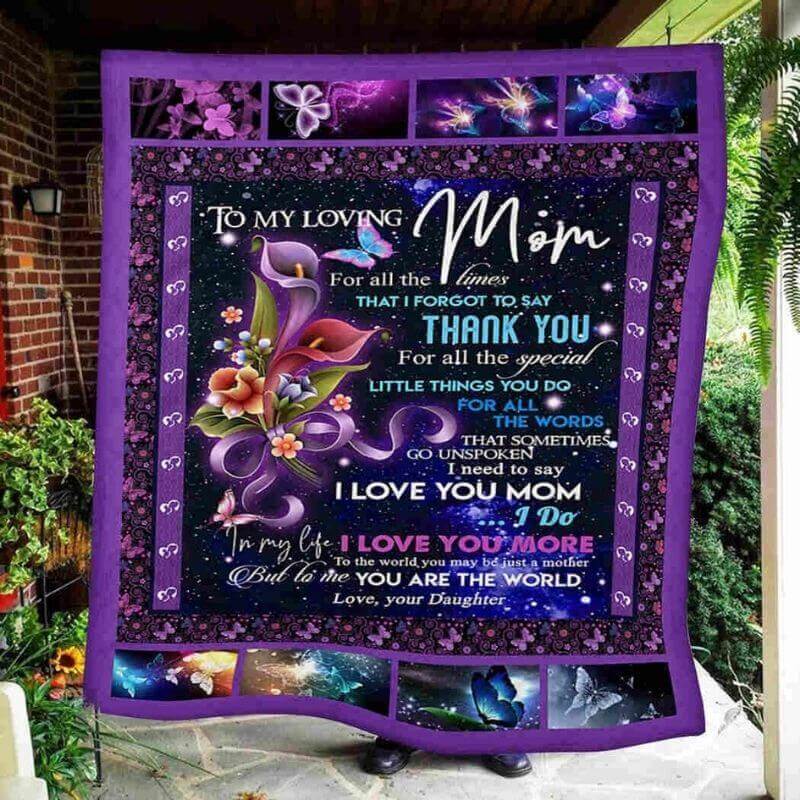 To My Mom - From Daughter - B099 - Premium Blanket