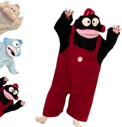 Funny Big Mouth Plush Onesie Pajamas