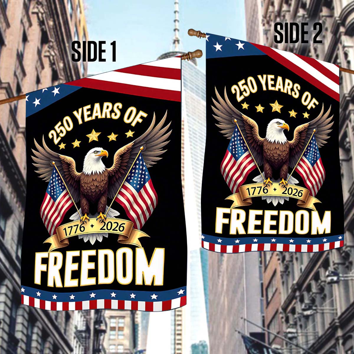 250th Anniversary Freedom Eagle Flag - C040