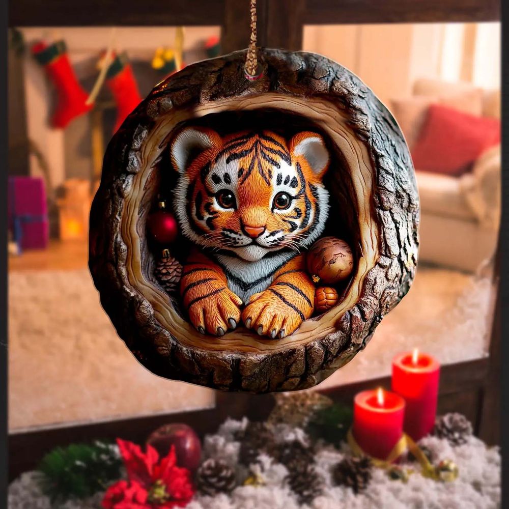 Tiger - Animal Christmas Ornament CH102