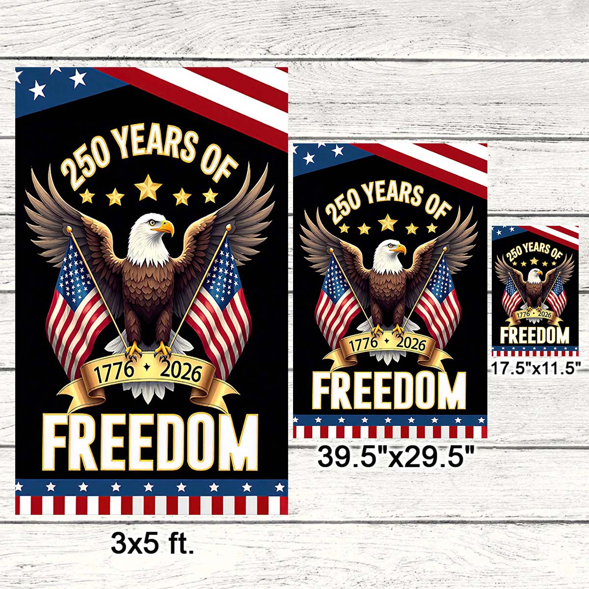 250th Anniversary Freedom Eagle Flag - C040
