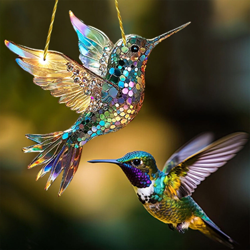 Crystal Bird Stained Art Ornament