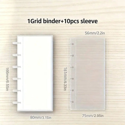 1-grid photo booth album sleeve for 2x6 inch photo strips