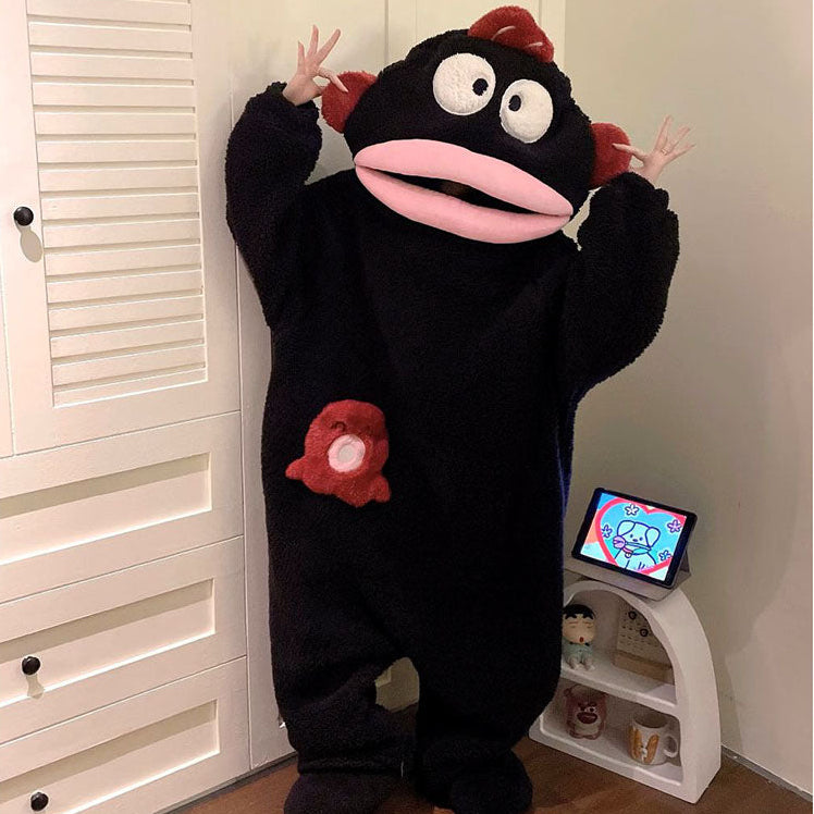 Funny Big Mouth Plush Onesie Pajamas