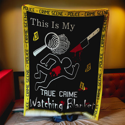 This Is My True Crime Watching Blanket - D342 - Premium Blanket