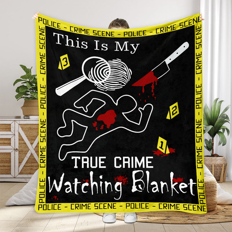 This Is My True Crime Watching Blanket - D342 - Premium Blanket
