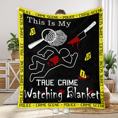 This Is My True Crime Watching Blanket - D342 - Premium Blanket
