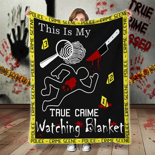 This Is My True Crime Watching Blanket - D342 - Premium Blanket
