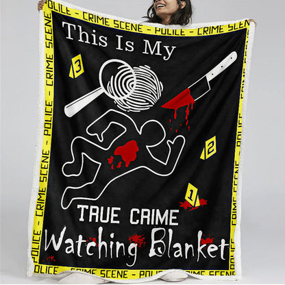 This Is My True Crime Watching Blanket - D342 - Premium Blanket