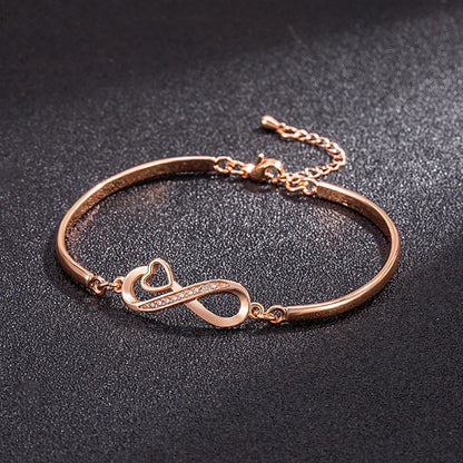 To My Granddaughter - Keep Me In Your Heart Infinity Bracelet