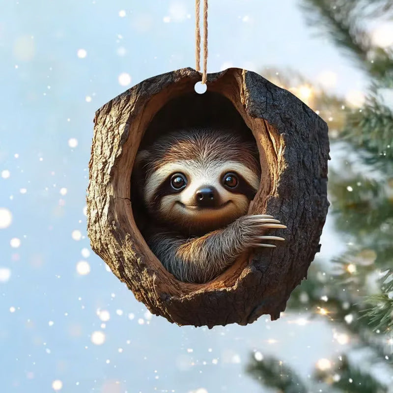 Sloth - Animal Christmas Ornament CH010