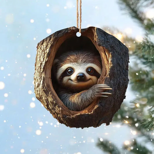 Sloth - Animal Christmas Ornament CH010
