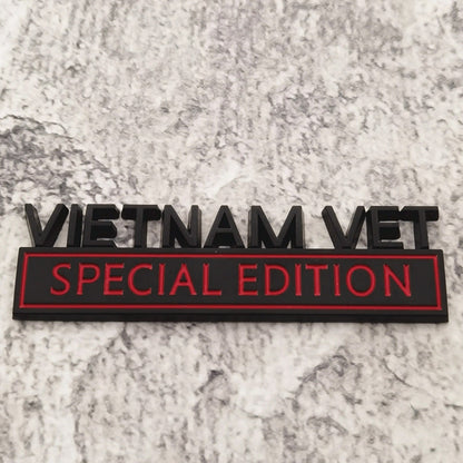Vietnam Vet - Emblem Sticker Badge, Funny Decals for Car, Truck, SUV, Motorcycle - TE010