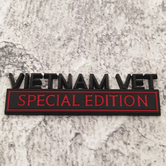 Vietnam Vet - Emblem Sticker Badge, Funny Decals for Car, Truck, SUV, Motorcycle - TE010