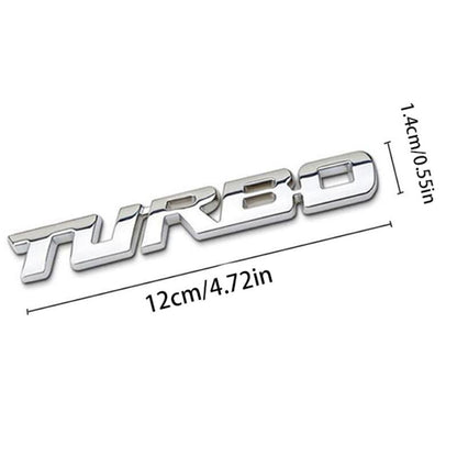 Turbo - Emblem Sticker Badge, Funny Decals for Car, Truck, SUV, Motorcycle - TE002