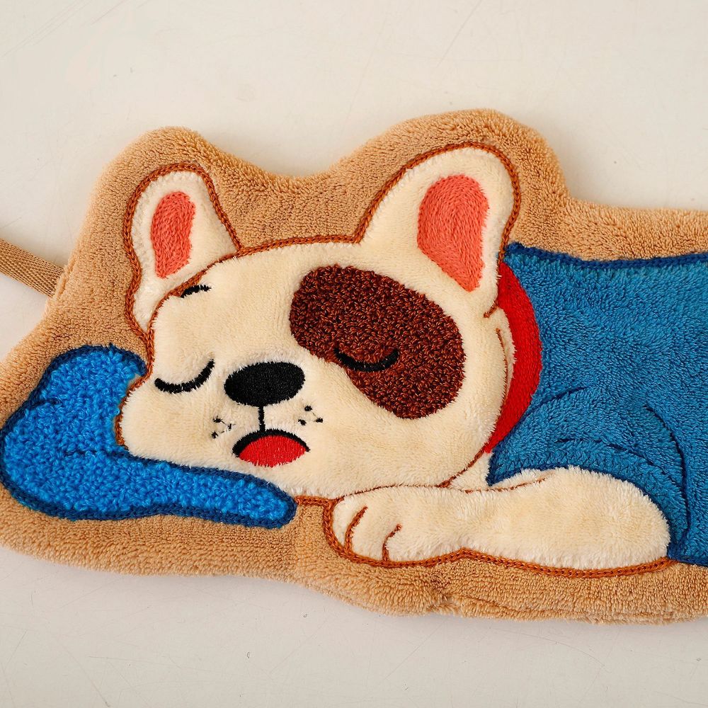 Adorable Dog Hand Towels - Sleeping French Bulldog