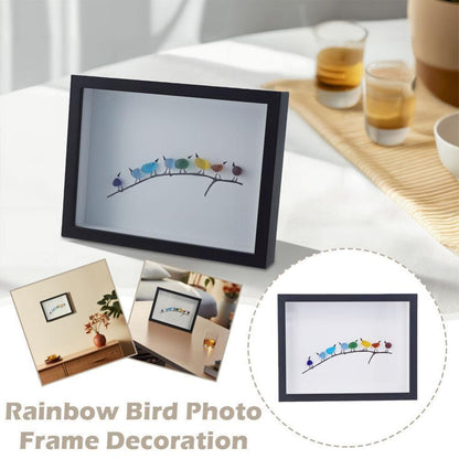 Sea Glass Rainbow Birds - A Truly Unique Handmade Artwork