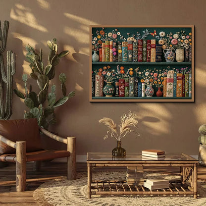 Blooming Bookshelf Jigsaw Wooden Puzzle 1000 Pieces