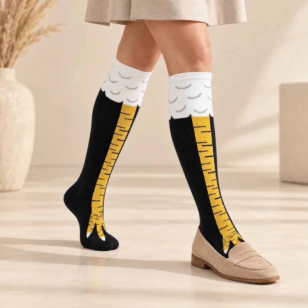 11-inch-long chicken leg novelty socks