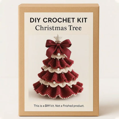 DIY Crochet Christmas Tree Kit – ✨Handmade Holiday Decoration Set