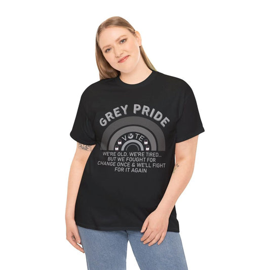 Grey Pride T-Shirt – Inspirational Aging With Strength Graphic Tee