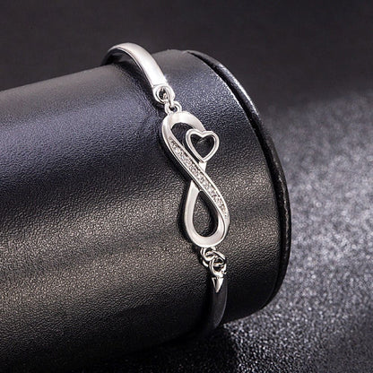 To My Granddaughter - Keep Me In Your Heart Infinity Bracelet