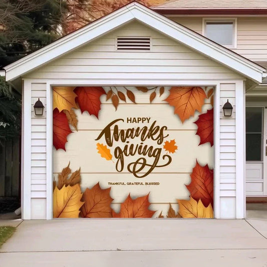 Happy Thanksgiving Festive Garage Door Covers D481