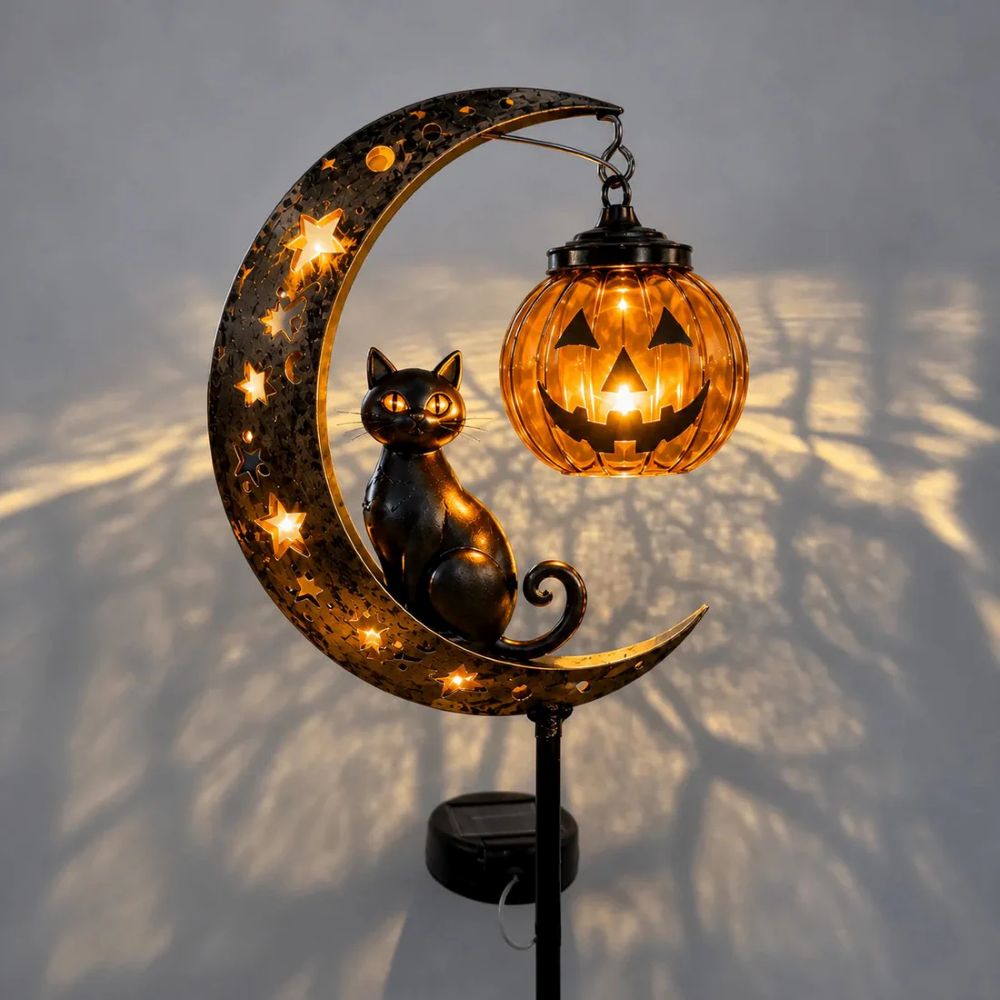 Pumpkin Moon Garden Stake Light🎃