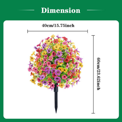 Artificial Violet for Outdoor Indoor Garden Home Decoration