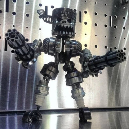 Classic Piston Skeleton Soldiers Sculpture