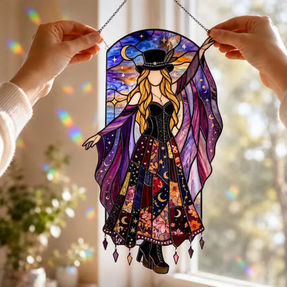 Handmade Stained Spinning Suncatcher