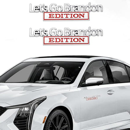 Lets Go Brandon Edition - Emblem Sticker Badge, Funny Decals for Car, Truck, SUV, Motorcycle - TE040