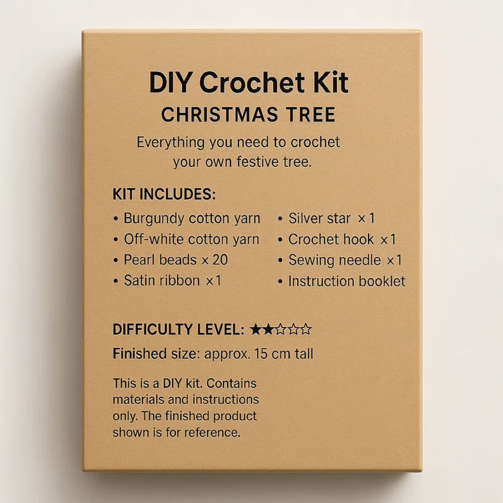 DIY Crochet Christmas Tree Kit – ✨Handmade Holiday Decoration Set