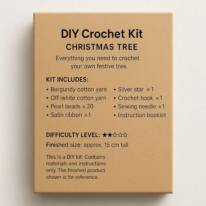 DIY Crochet Christmas Tree Kit – ✨Handmade Holiday Decoration Set